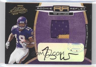 2005 Playoff Absolute Memorabilia - Rookie Reflex Materials - Autographs #RR-19 - Troy Williamson /100