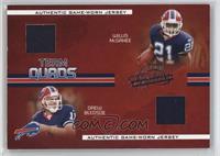 Willis McGahee, Drew Bledsoe, Lee Evans, Eric Moulds #/50