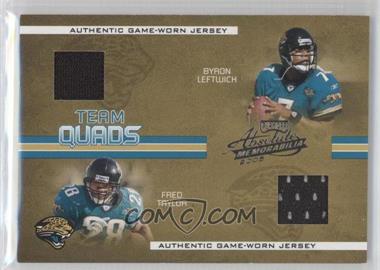 2005 Playoff Absolute Memorabilia - Team Quads - Materials #TQ-5 - Byron Leftwich, Fred Taylor, Jimmy Smith, Reggie Williams /50