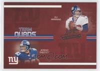 Eli Manning, Jeremy Shockey, Michael Strahan, Tiki Barber #/100