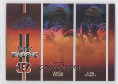 2005 Playoff Absolute Memorabilia - Team Tandems - Spectrum #TT-7 - Carson Palmer, Chad Johnson /150
