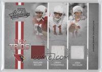 Anquan Boldin, Larry Fitzgerald, Josh McCown #/100