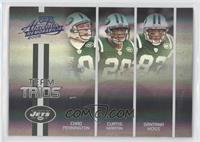 Chad Pennington, Curtis Martin, Santana Moss #/100