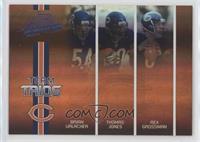 Brian Urlacher, Thomas Jones, Rex Grossman #/100