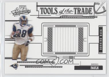 2005 Playoff Absolute Memorabilia - Tools of the Trade - Black #TT-61 - Marshall Faulk /100