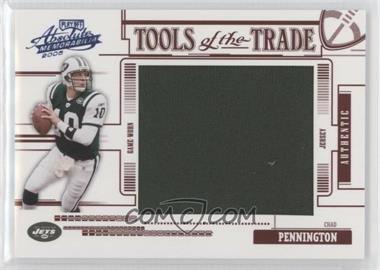 2005 Playoff Absolute Memorabilia - Tools of the Trade - Jumbo Red Materials #TT-15 - Chad Pennington /10