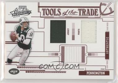 2005 Playoff Absolute Memorabilia - Tools of the Trade - Red Double Materials #TT-15 - Chad Pennington /100