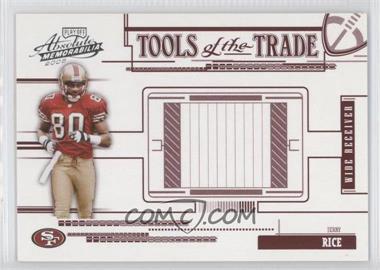 2005 Playoff Absolute Memorabilia - Tools of the Trade - Red #TT-42 - Jerry Rice /250