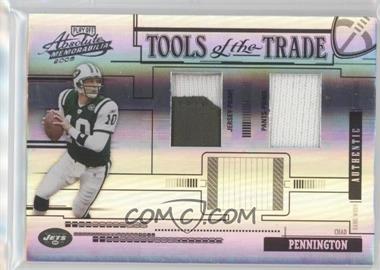 2005 Playoff Absolute Memorabilia - Tools of the Trade - Spectrum Black Double Materials #TT-15 - Chad Pennington /25