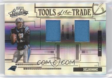 2005 Playoff Absolute Memorabilia - Tools of the Trade - Spectrum Black Double Materials #TT-36 - Jake Delhomme /25
