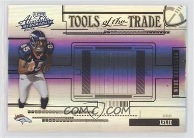 2005 Playoff Absolute Memorabilia - Tools of the Trade - Spectrum Black #TT-7 - Ashley Lelie /10