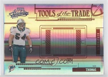 2005 Playoff Absolute Memorabilia - Tools of the Trade - Spectrum Red #TT-100 - Zach Thomas /50