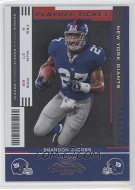 2005 Playoff Contenders - [Base] - Playoff Ticket #110 - Rookie Ticket - Brandon Jacobs /25