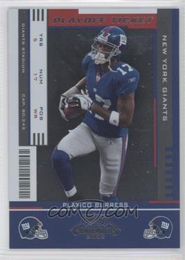 2005 Playoff Contenders - [Base] - Playoff Ticket #65 - Plaxico Burress /199