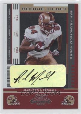 2005 Playoff Contenders - [Base] #161 - Rookie Ticket - Rasheed Marshall