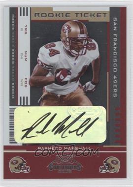 2005 Playoff Contenders - [Base] #161 - Rookie Ticket - Rasheed Marshall