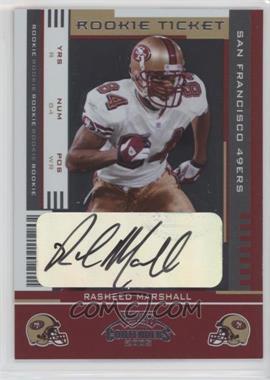 2005 Playoff Contenders - [Base] #161 - Rookie Ticket - Rasheed Marshall