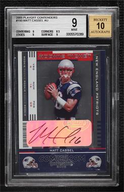 2005 Playoff Contenders - [Base] #190 - Rookie Ticket - Matt Cassel [BGS 9 MINT]