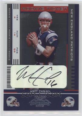 2005 Playoff Contenders - [Base] #190 - Rookie Ticket - Matt Cassel