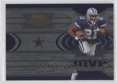 2005 Playoff Contenders - MVP Contenders - Blue #MVP-7 - Julius Jones /250