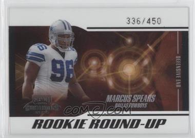 2005 Playoff Contenders - Rookie Round-Up #RU-18 - Marcus Spears /450