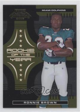 2005 Playoff Contenders - Rookie of the Year Contenders - Gold #ROY-9 - Ronnie Brown /750