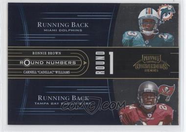 2005 Playoff Contenders - Round Numbers - Blue #RN-12 - Ronnie Brown, Carnell "Cadillac" Williams, Carlos Rogers, Jason Campbell /500