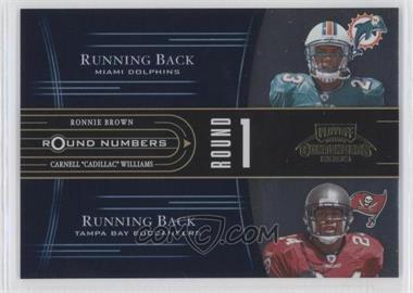 2005 Playoff Contenders - Round Numbers - Blue #RN-3 - Ronnie Brown, Carnell "Cadillac" Williams /750