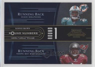 2005 Playoff Contenders - Round Numbers - Blue #RN-3 - Ronnie Brown, Carnell "Cadillac" Williams /750
