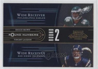 2005 Playoff Contenders - Round Numbers - Blue #RN-8 - Reggie Brown, Vincent Jackson /750