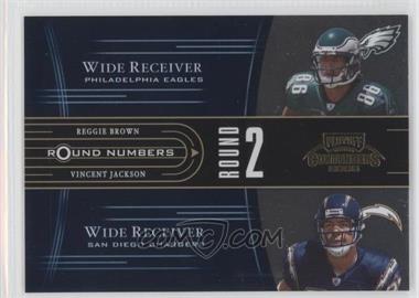 2005 Playoff Contenders - Round Numbers - Blue #RN-8 - Reggie Brown, Vincent Jackson /750