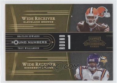 2005 Playoff Contenders - Round Numbers - Gold #RN-4 - Braylon Edwards, Troy Williamson /250