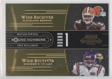 2005 Playoff Contenders - Round Numbers - Gold #RN-4 - Braylon Edwards, Troy Williamson /250