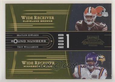 2005 Playoff Contenders - Round Numbers - Gold #RN-4 - Braylon Edwards, Troy Williamson /250