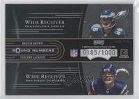 J.J. Arrington, Eric Shelton, Reggie Brown, Vincent Jackson #/1,000