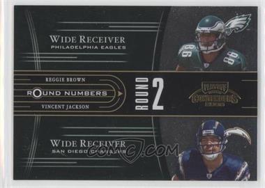 2005 Playoff Contenders - Round Numbers - Green #RN-8 - Reggie Brown, Vincent Jackson /1500