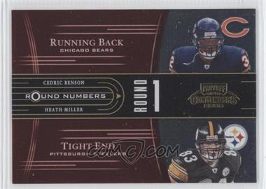 2005 Playoff Contenders - Round Numbers - Red #RN-5 - Cedric Benson, Heath Miller /500