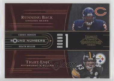 2005 Playoff Contenders - Round Numbers - Red #RN-5 - Cedric Benson, Heath Miller /500