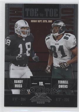 2005 Playoff Contenders - Toe to Toe #TT-8 - Randy Moss, Terrell Owens /450