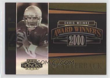 2005 Playoff Honors - Award Winners - Holofoil #AW-5 - Chris Weinke /100