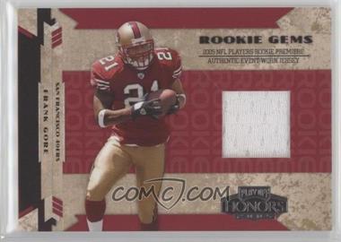 2005 Playoff Honors - [Base] #RG-212 - Rookie Gems - Frank Gore /750 [EX to NM]