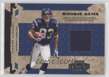 2005 Playoff Honors - [Base] #RG-229 - Rookie Gems - Vincent Jackson /750 [Noted]