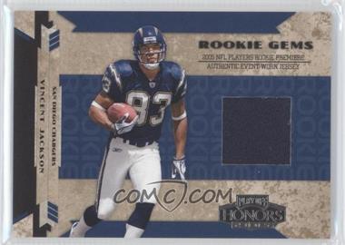 2005 Playoff Honors - [Base] #RG-229 - Rookie Gems - Vincent Jackson /750