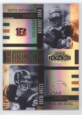 2005 Playoff Honors - Class Reunion - Holofoil #CR-18 -  Rudi Johnson, Drew Brees /100