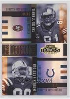 Terrell Owens, Marvin Harrison [EX to NM] #/100