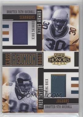 2005 Playoff Honors - Class Reunion - Materials Prime #CR-4 - Ahman Green, Fred Taylor /25