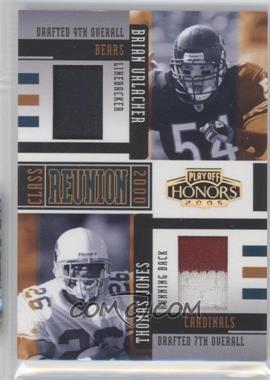 2005 Playoff Honors - Class Reunion - Materials Prime #CR-9 - Brian Urlacher, Thomas Jones /25