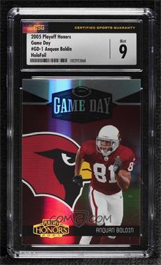 2005 Playoff Honors - Game Day - Holofoil #GD-1 - Anquan Boldin /100 [CSG 9 Mint]