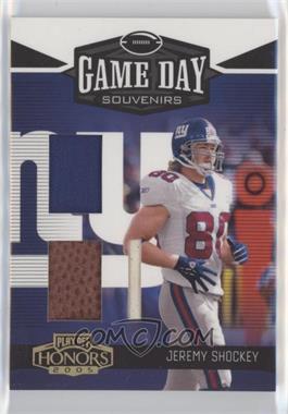 2005 Playoff Honors - Game Day - Souvenirs Prime #GD-12 - Jeremy Shockey /25