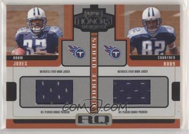 2005 Playoff Honors - Rookie Quads - Jerseys #RQ-4 - Adam Jones, Courtney Roby, Matt Jones, Mark Clayton /250